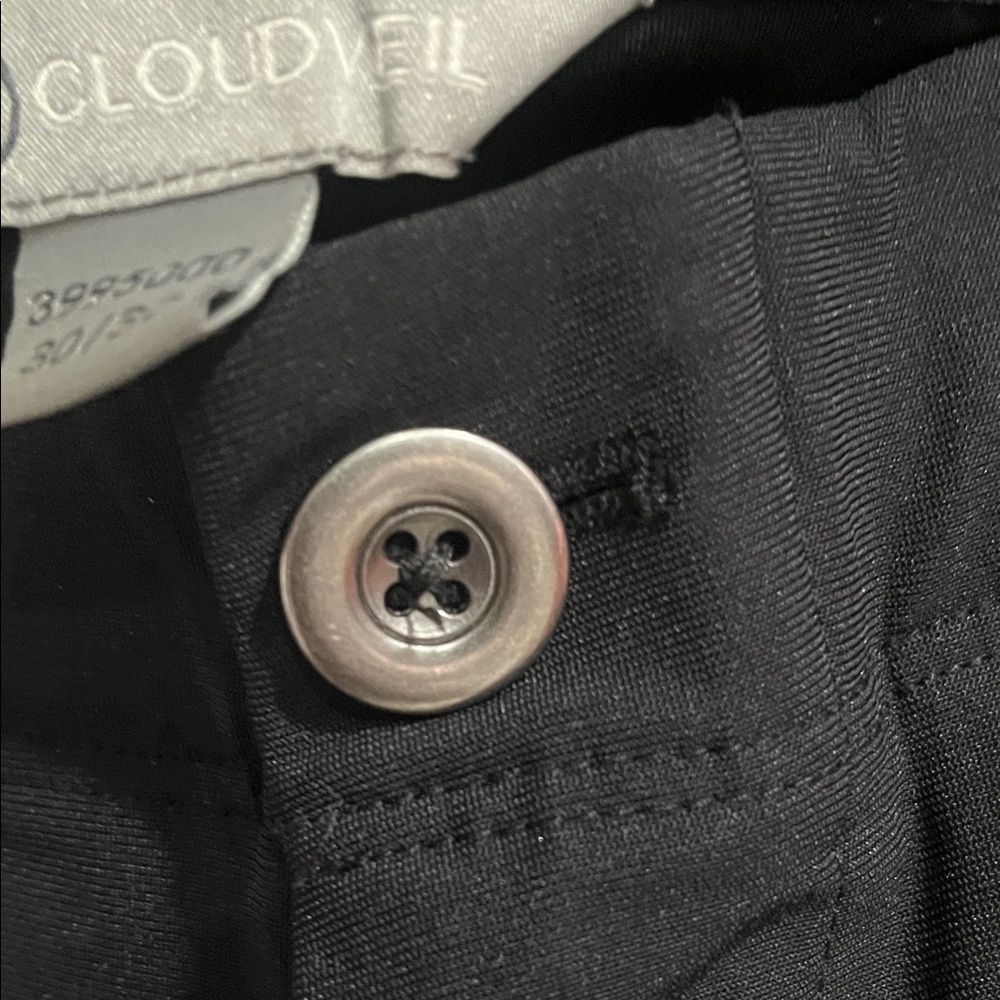Cloudveil Sophisticated Men's Black Dress Trousers 30X30 - Picture 3 of 10